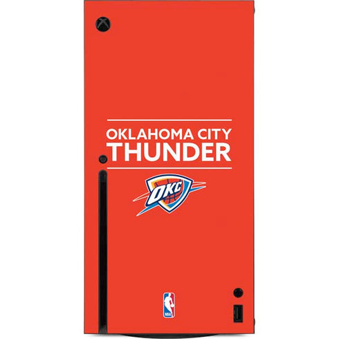 NBA Oklahoma City Thunder Standard - Orange Xbox Series X Console Skin