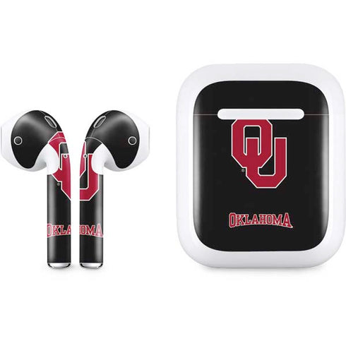 University of Oklahoma Sooners Black Apple AirPods Skin