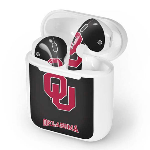 University of Oklahoma Sooners Black Apple AirPods Skin