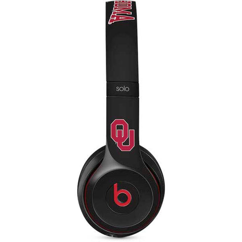 University of Oklahoma Sooners Black Beats Solo 2 Wireless Skin