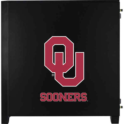 University of Oklahoma Sooners Black Corsair 4000D Tempered Glass Mid-Tower ATX Case Skin