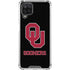 University of Oklahoma Sooners Black Galaxy A12 Clear Case