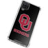 University of Oklahoma Sooners Black Galaxy A12 Clear Case