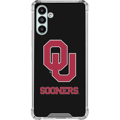 University of Oklahoma Sooners Black Galaxy A13 5G Clear Case