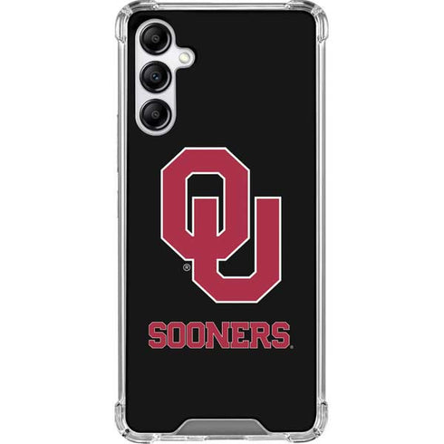 University of Oklahoma Sooners Black Galaxy A14 5G Clear Case