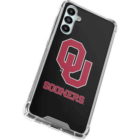 University of Oklahoma Sooners Black Galaxy A14 5G Clear Case