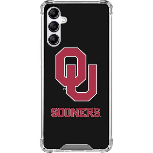 University of Oklahoma Sooners Black Galaxy A15 5G Clear Case