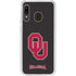 University of Oklahoma Sooners Black Galaxy A20 Clear Case