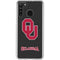 University of Oklahoma Sooners Black Galaxy A21 Clear Case