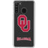 University of Oklahoma Sooners Black Galaxy A21 Clear Case