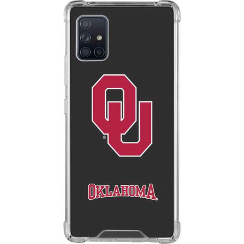 University of Oklahoma Sooners Black Galaxy A51 5G Clear Case