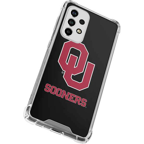 University of Oklahoma Sooners Black Galaxy A53 5G Clear Case