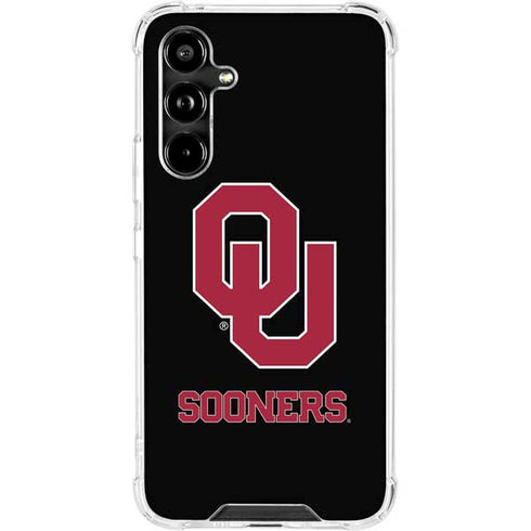 University of Oklahoma Sooners Black Galaxy A54 5G Clear Case