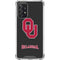 University of Oklahoma Sooners Black Galaxy A72 5G Clear Case