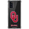 University of Oklahoma Sooners Black Galaxy Note20 5G Clear Case