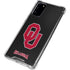 University of Oklahoma Sooners Black Galaxy Note20 5G Clear Case