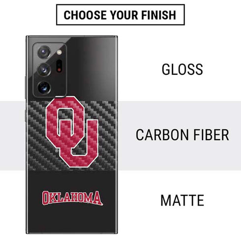 University of Oklahoma Sooners Black Galaxy Note20 Ultra 5G Skin