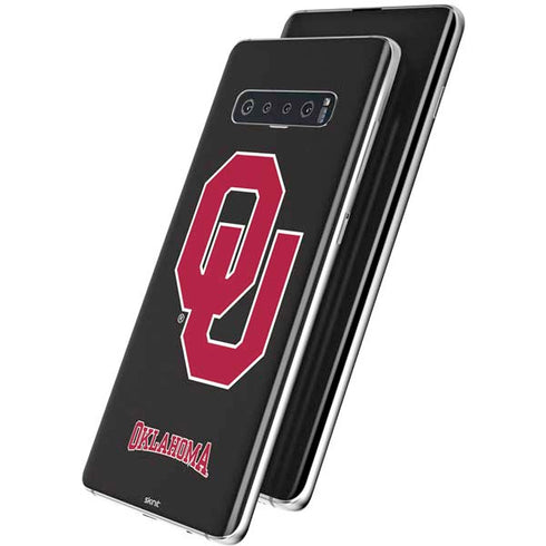 University of Oklahoma Sooners Black Galaxy S10 Plus Skin