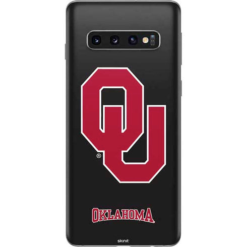 University of Oklahoma Sooners Black Galaxy S10 Skin