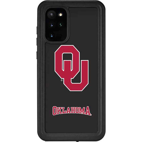 University of Oklahoma Sooners Black Galaxy S20 Plus Waterproof Case