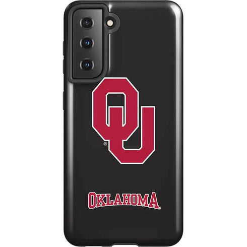 University of Oklahoma Sooners Black Galaxy S21 5G Pro Case