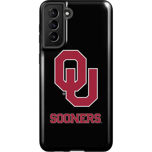 University of Oklahoma Sooners Black Galaxy S21 FE Pro Case