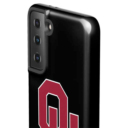 University of Oklahoma Sooners Black Galaxy S21 FE Pro Case