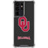 University of Oklahoma Sooners Black Galaxy S21 Ultra 5G Clear Case