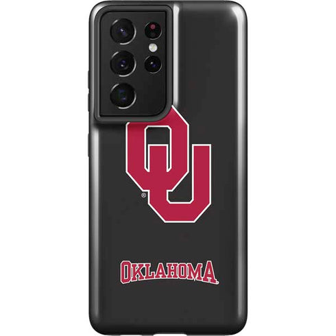 University of Oklahoma Sooners Black Galaxy S21 Ultra 5G Pro Case