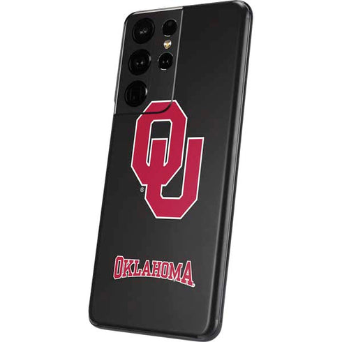 University of Oklahoma Sooners Black Galaxy S21 Ultra 5G Skin