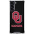 University of Oklahoma Sooners Black Galaxy S22 Clear Case