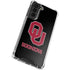 University of Oklahoma Sooners Black Galaxy S22 Clear Case
