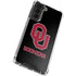 University of Oklahoma Sooners Black Galaxy S22 Plus Clear Case