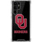 University of Oklahoma Sooners Black Galaxy S22 Ultra Clear Case