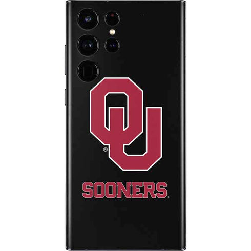 University of Oklahoma Sooners Black Galaxy S22 Ultra Skin