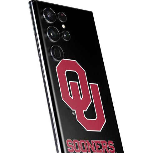 University of Oklahoma Sooners Black Galaxy S22 Ultra Skin