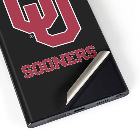 University of Oklahoma Sooners Black Galaxy S22 Ultra Skin