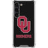 University of Oklahoma Sooners Black Galaxy S23 Clear Case