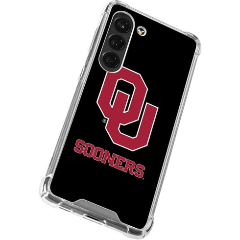 University of Oklahoma Sooners Black Galaxy S23 Clear Case