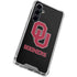University of Oklahoma Sooners Black Galaxy S23 FE Clear Case