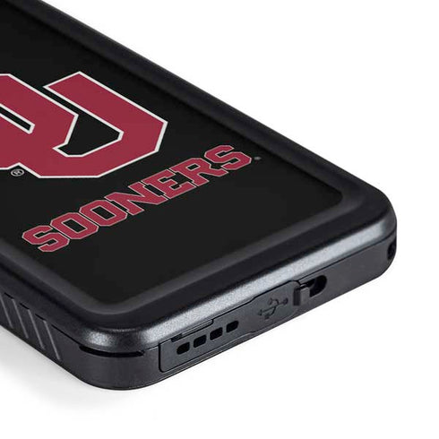 University of Oklahoma Sooners Black Galaxy S23 Plus Waterproof Case