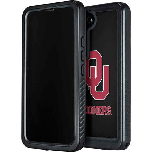 University of Oklahoma Sooners Black Galaxy S23 Waterproof Case