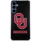 University of Oklahoma Sooners Black Galaxy S24 Clear Case