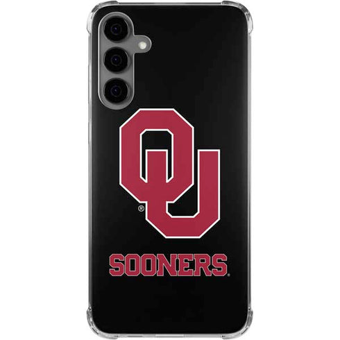 University of Oklahoma Sooners Black Galaxy S24 Plus Clear Case