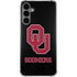 University of Oklahoma Sooners Black Galaxy S24 Plus Clear Case