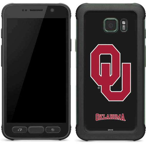 University of Oklahoma Sooners Black Galaxy S7 Active Skin