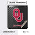 University of Oklahoma Sooners Black Galaxy Z Flip Skin