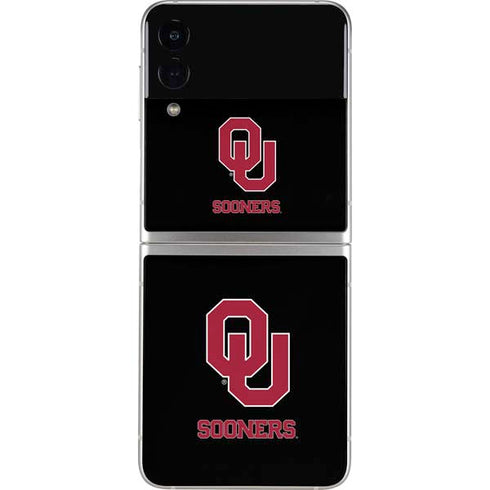 University of Oklahoma Sooners Black Galaxy Z Flip3 5G Skin