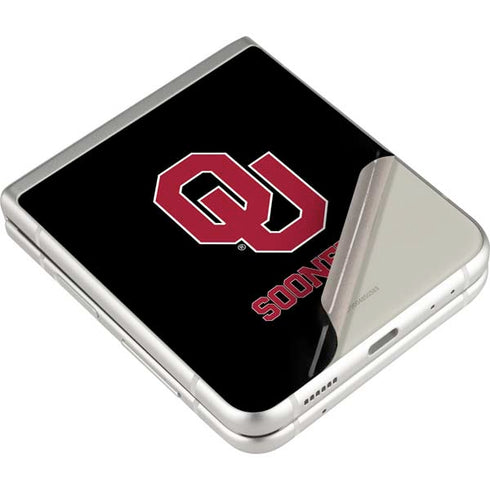 University of Oklahoma Sooners Black Galaxy Z Flip3 5G Skin