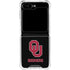 University of Oklahoma Sooners Black Galaxy Z Flip5 5G Clear Case
